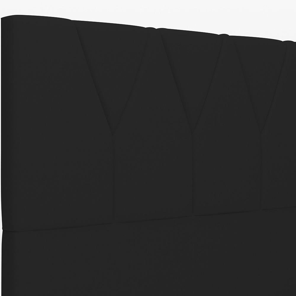 Cabeceira Cama Box Casal 140 cm Aurora W01 Facto Preto - Lyam Decor