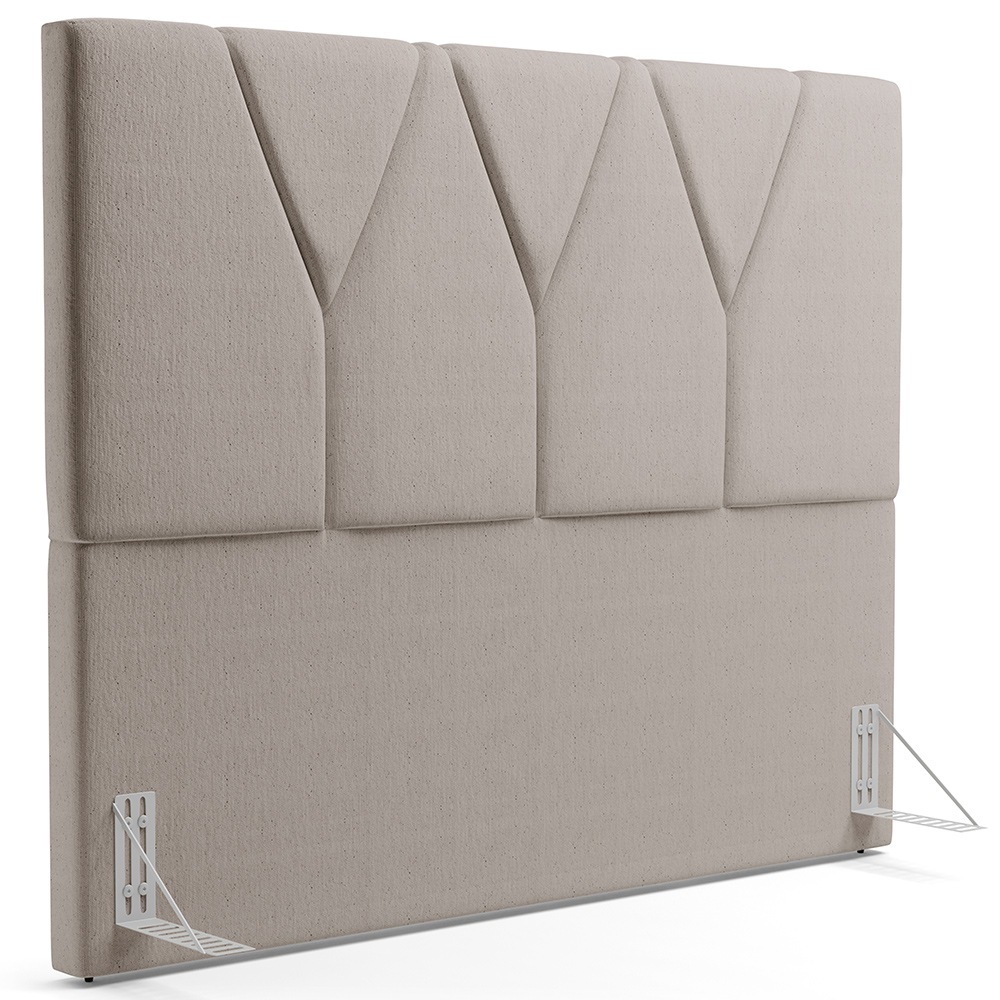 Cabeceira Cama Box Casal 140 cm Aurora W01 Linho Bege - Lyam Decor