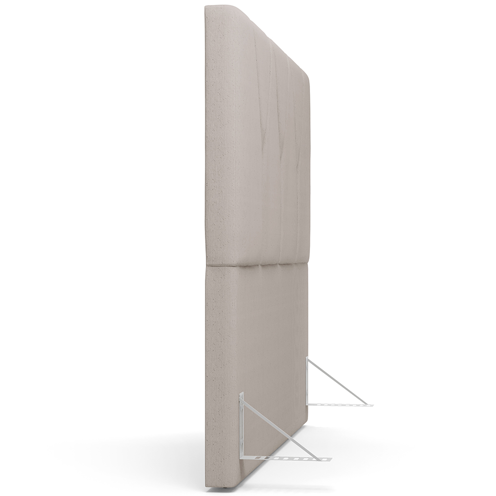 Cabeceira Cama Box Casal 140 cm Aurora W01 Linho Bege - Lyam Decor