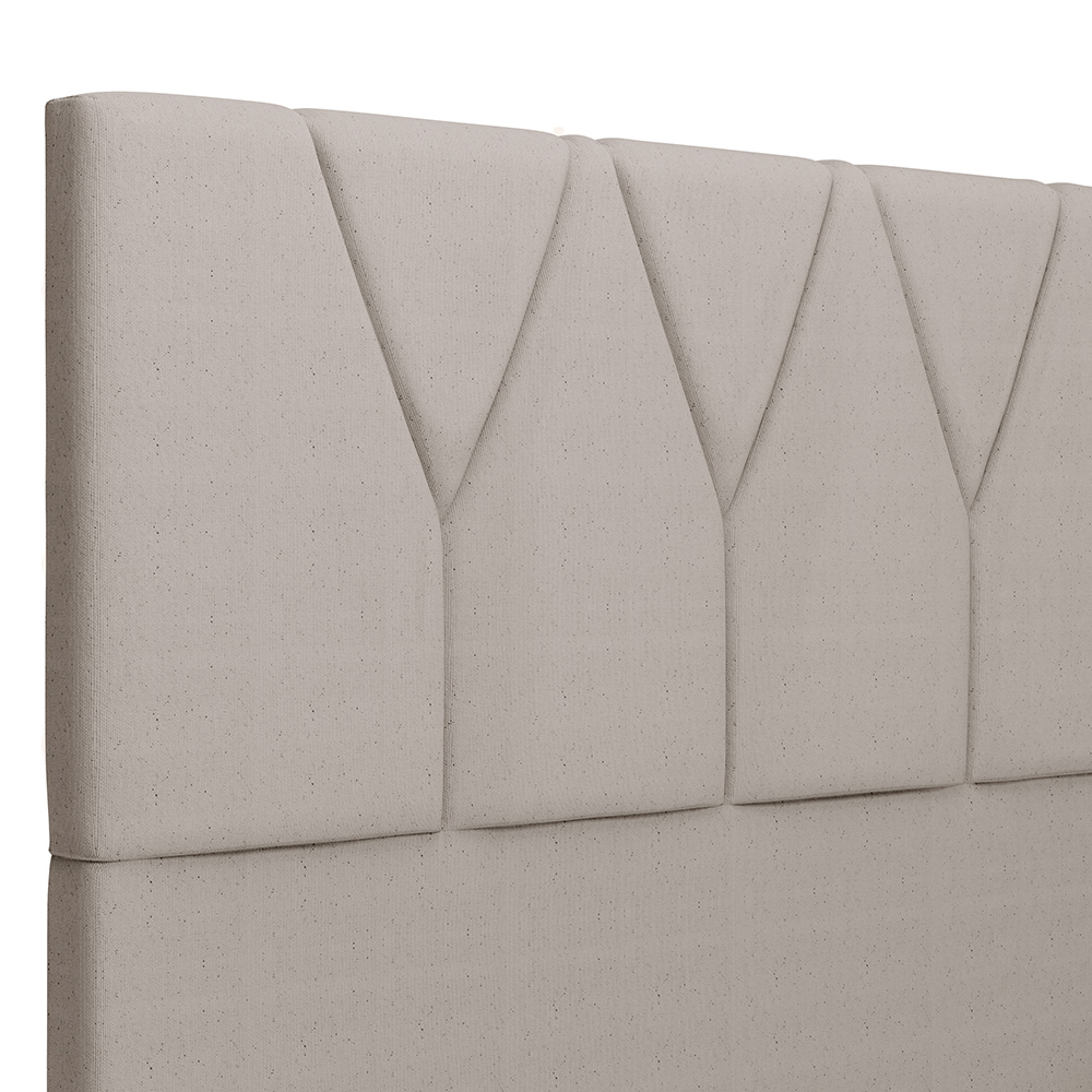 Cabeceira Cama Box Casal 140 cm Aurora W01 Linho Bege - Lyam Decor