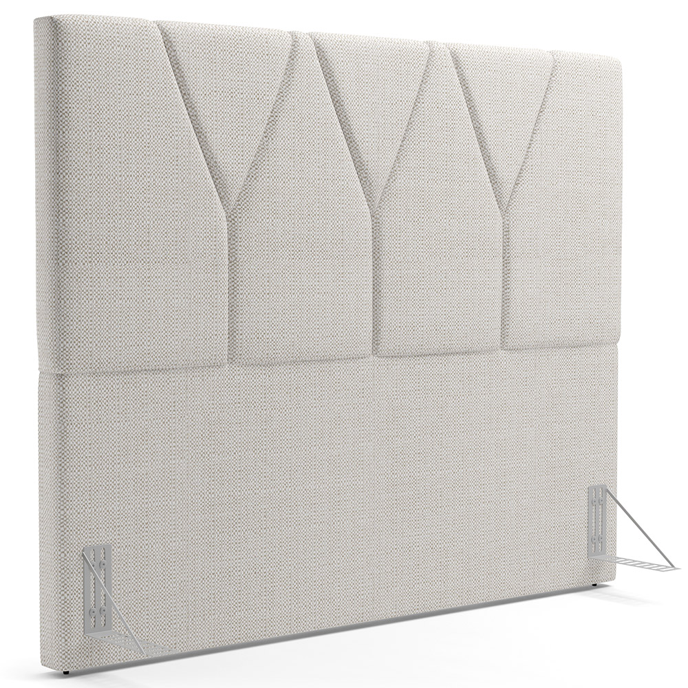 Cabeceira Cama Box Casal 140 cm Aurora W01 Linho Champagne - Lyam Decor