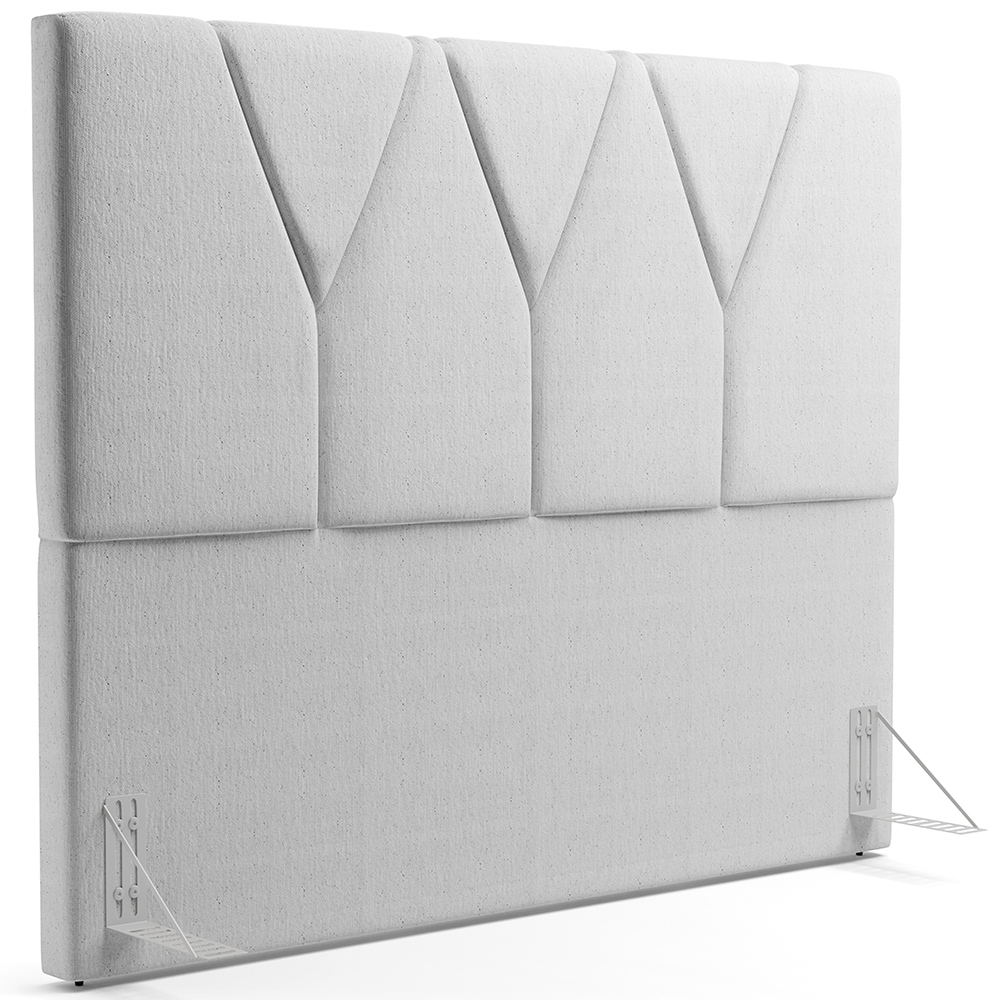 Cabeceira Cama Box Casal 140 cm Aurora W01 Linho Cinza - Lyam Decor