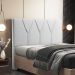Cabeceira Cama Box Casal 140 cm Aurora W01 Linho Cinza - Lyam Decor