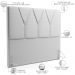 Cabeceira Cama Box Casal 140 cm Aurora W01 Linho Cinza - Lyam Decor