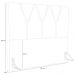 Cabeceira Cama Box Casal 140 cm Aurora W01 Linho Cinza - Lyam Decor