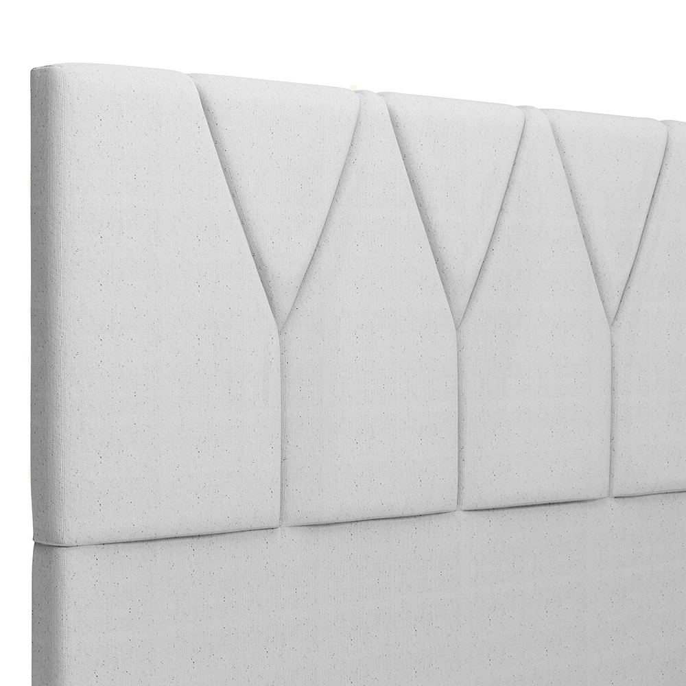 Cabeceira Cama Box Casal 140 cm Aurora W01 Linho Cinza - Lyam Decor