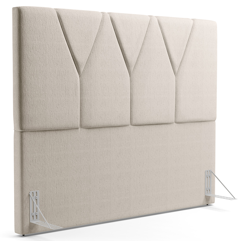 Cabeceira Cama Box Casal 140 cm Aurora W01 Linho Cru - Lyam Decor