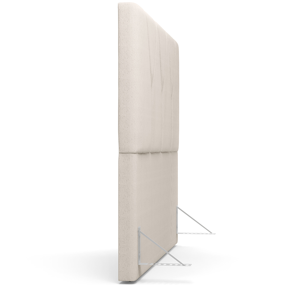 Cabeceira Cama Box Casal 140 cm Aurora W01 Linho Cru - Lyam Decor