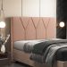 Cabeceira Cama Box Casal 140 cm Aurora W01 Linho Rosê - Lyam Decor