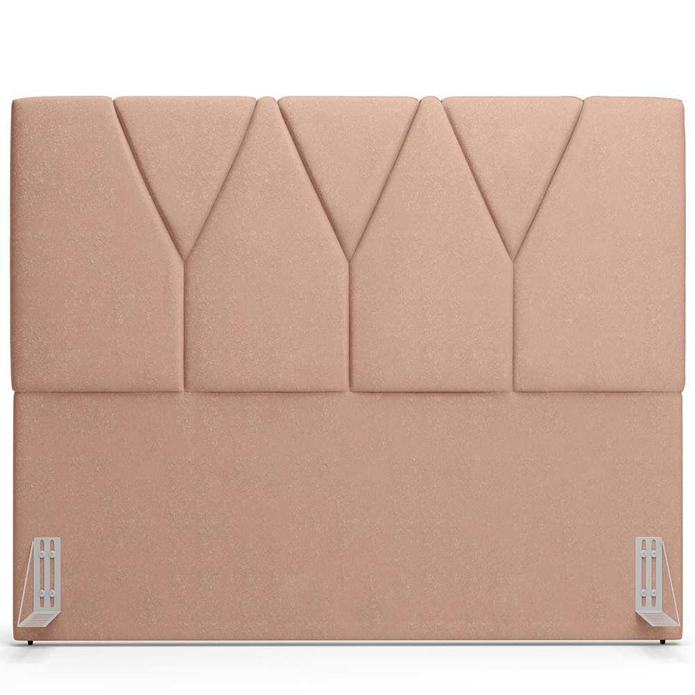 Cabeceira Cama Box Casal 140 cm Aurora W01 Linho Rosê - Lyam Decor