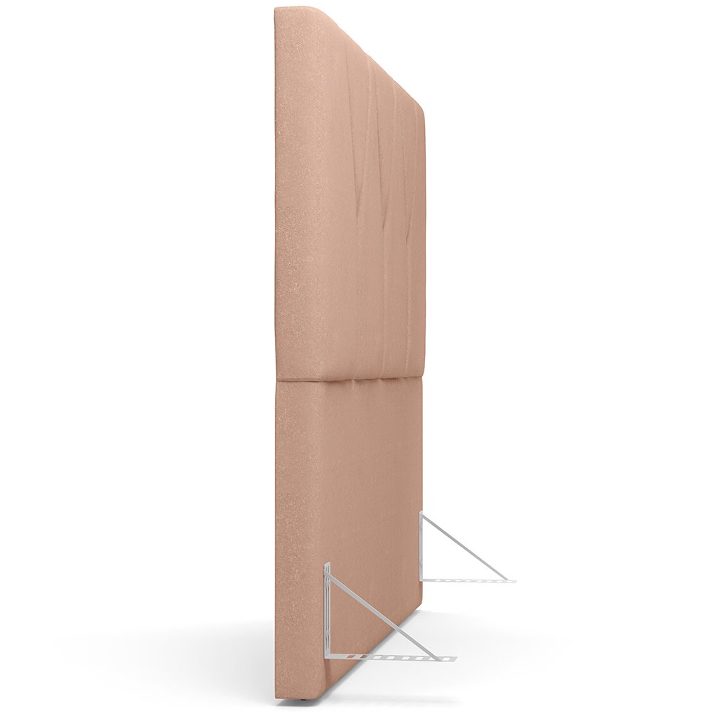 Cabeceira Cama Box Casal 140 cm Aurora W01 Linho Rosê - Lyam Decor