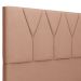 Cabeceira Cama Box Casal 140 cm Aurora W01 Linho Rosê - Lyam Decor