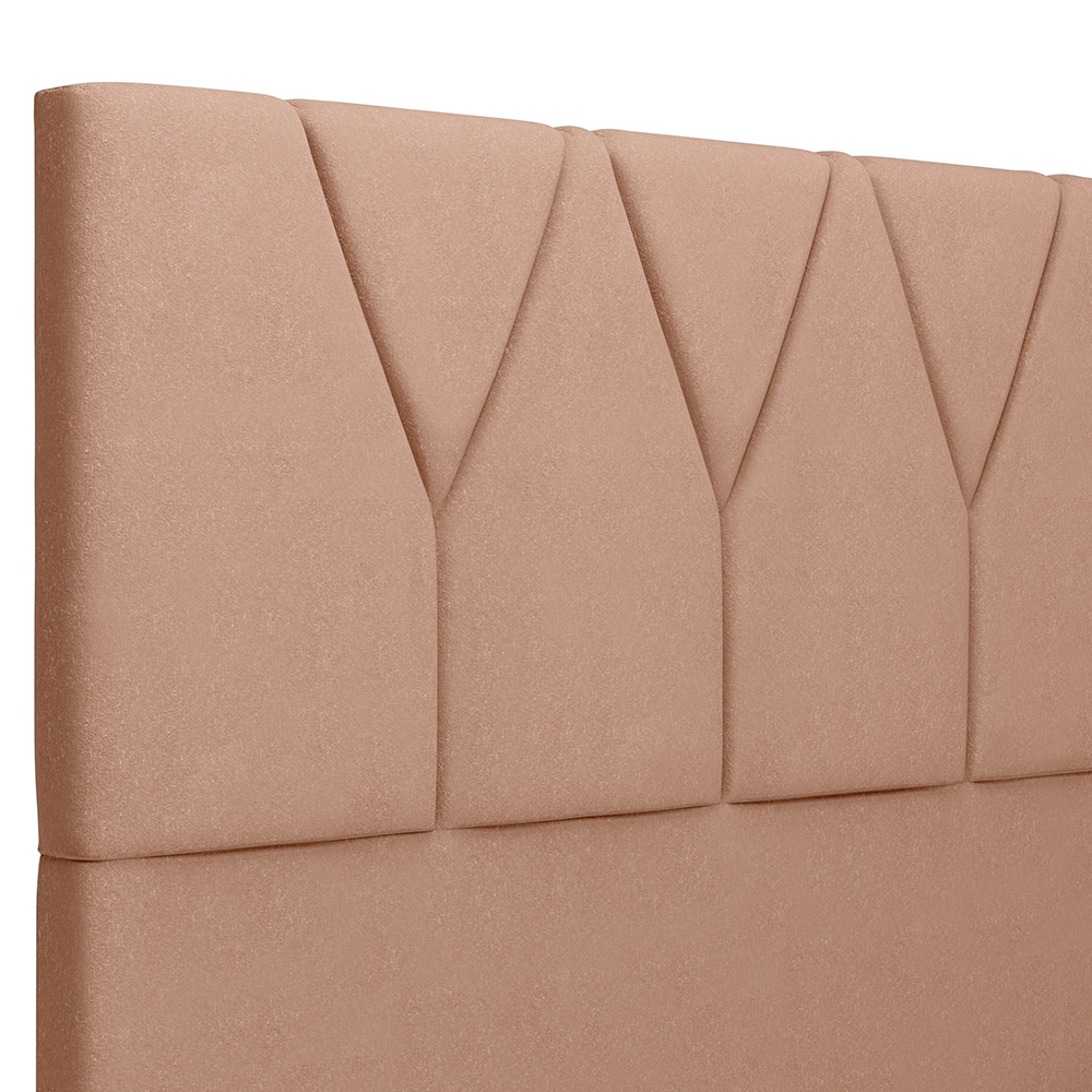 Cabeceira Cama Box Casal 140 cm Aurora W01 Linho Rosê - Lyam Decor