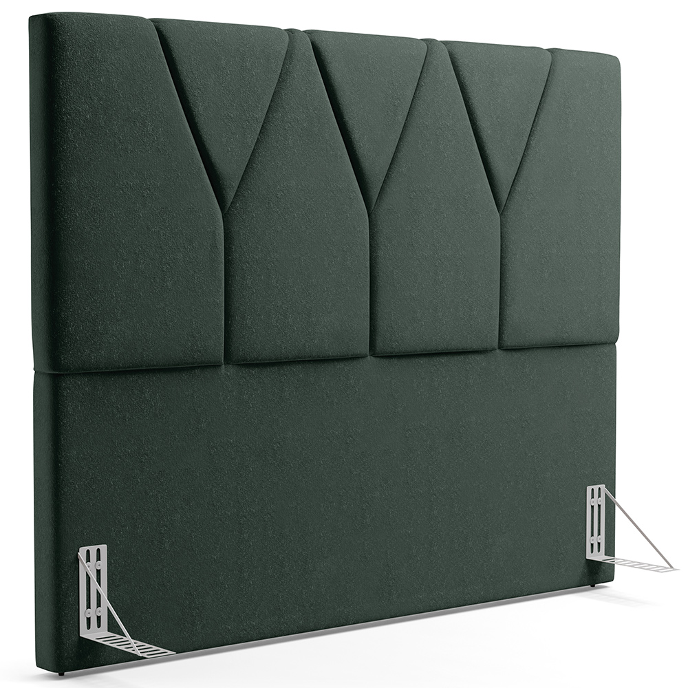 Cabeceira Cama Box Casal 140 cm Aurora W01 Linho Verde Musgo - Lyam Decor