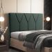 Cabeceira Cama Box Casal 140 cm Aurora W01 Linho Verde Musgo - Lyam Decor
