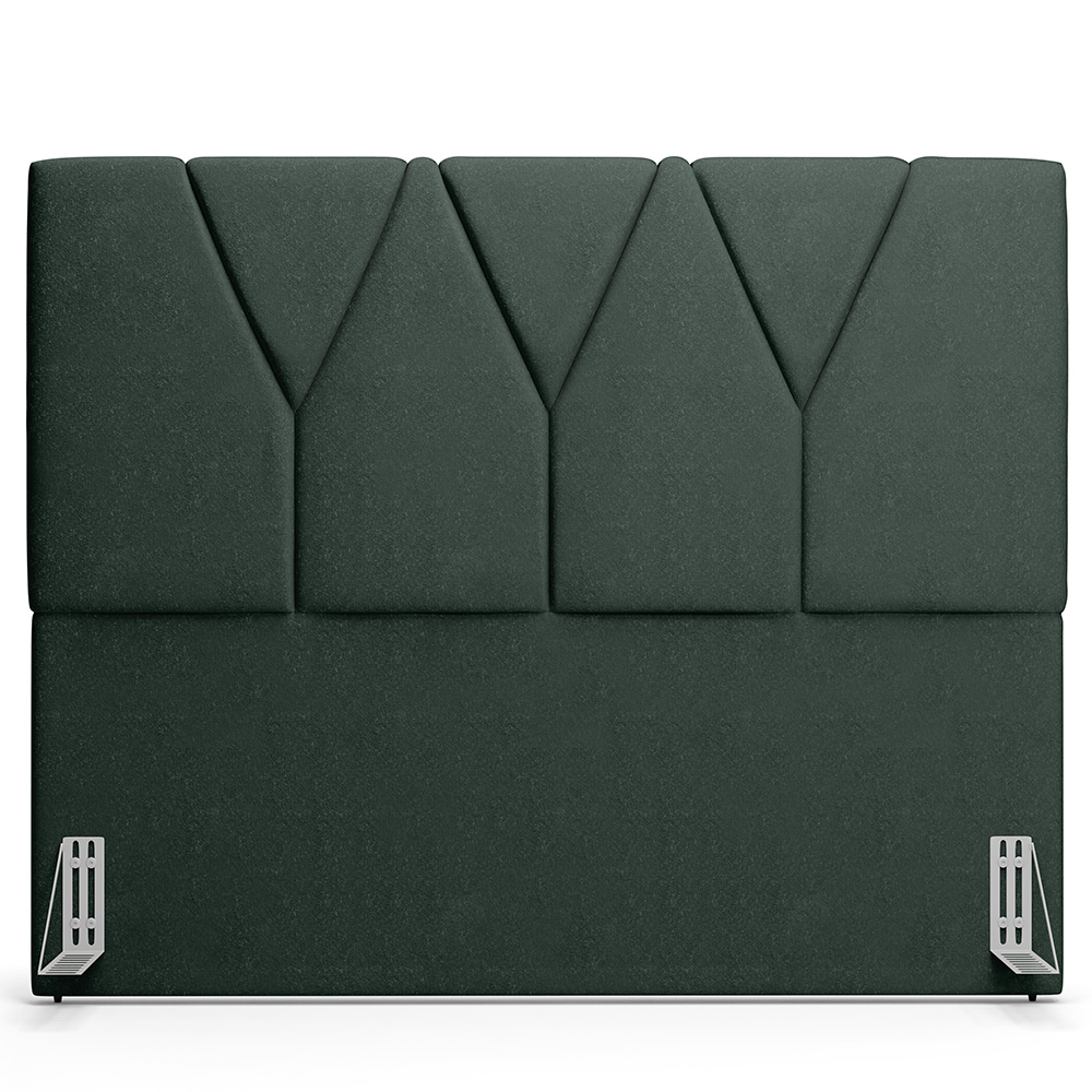 Cabeceira Cama Box Casal 140 cm Aurora W01 Linho Verde Musgo - Lyam Decor