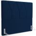 Cabeceira Cama Box Casal 140 cm Aurora W01 Suede Azul Marinho - Lyam Decor