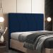 Cabeceira Cama Box Casal 140 cm Aurora W01 Suede Azul Marinho - Lyam Decor