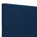 Cabeceira Cama Box Casal 140 cm Aurora W01 Suede Azul Marinho - Lyam Decor