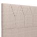 Cabeceira Cama Box Casal 140 cm Aurora W01 Suede Bege - Lyam Decor