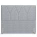 Cabeceira Cama Box Casal 140 cm Aurora W01 Suede Cinza - Lyam Decor