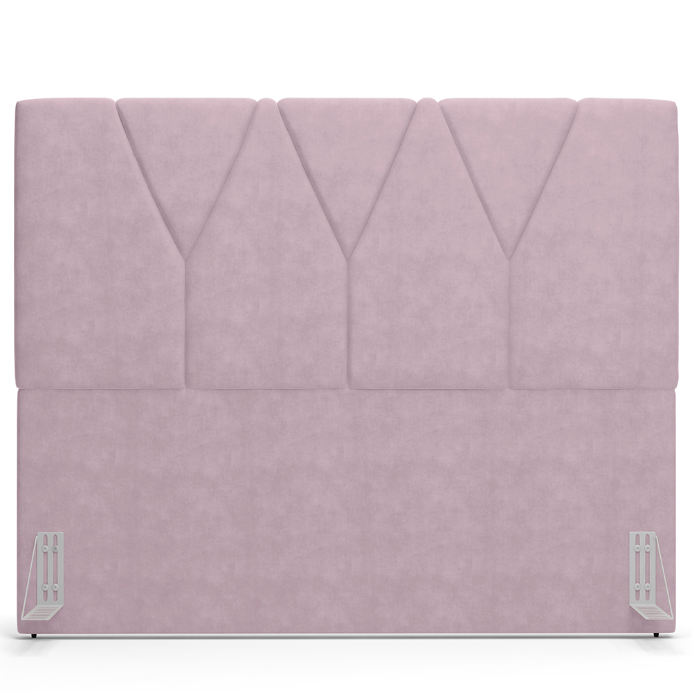 Cabeceira Cama Box Casal 140 cm Aurora W01 Suede Rosê - Lyam Decor