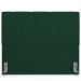 Cabeceira Cama Box Casal 140 cm Aurora W01 Suede Verde Musgo - Lyam Decor