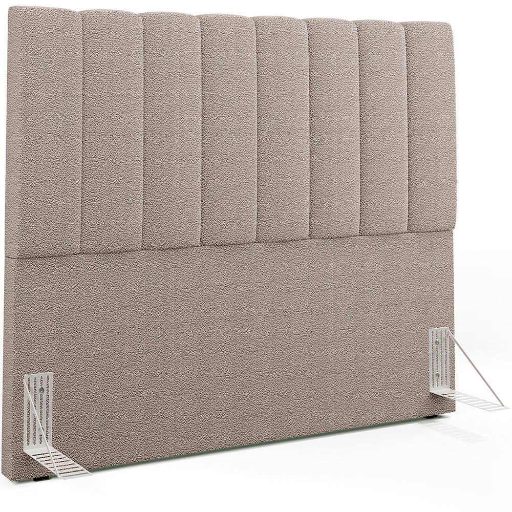 Cabeceira Cama Box Casal 140 cm Dália W01 Bouclê Bege - Lyam Decor