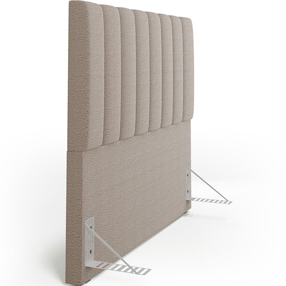 Cabeceira Cama Box Casal 140 cm Dália W01 Bouclê Bege - Lyam Decor