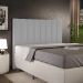Cabeceira Cama Box Casal 140 cm Dália W01 Bouclê Cinza - Lyam Decor