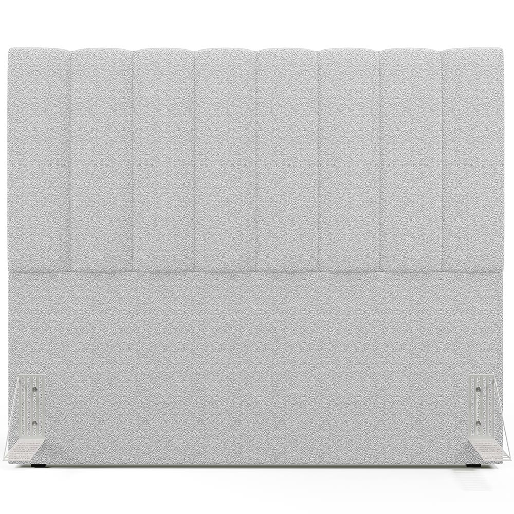 Cabeceira Cama Box Casal 140 cm Dália W01 Bouclê Cinza - Lyam Decor