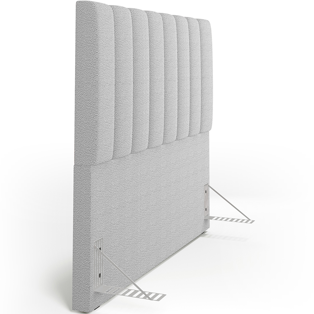 Cabeceira Cama Box Casal 140 cm Dália W01 Bouclê Cinza - Lyam Decor