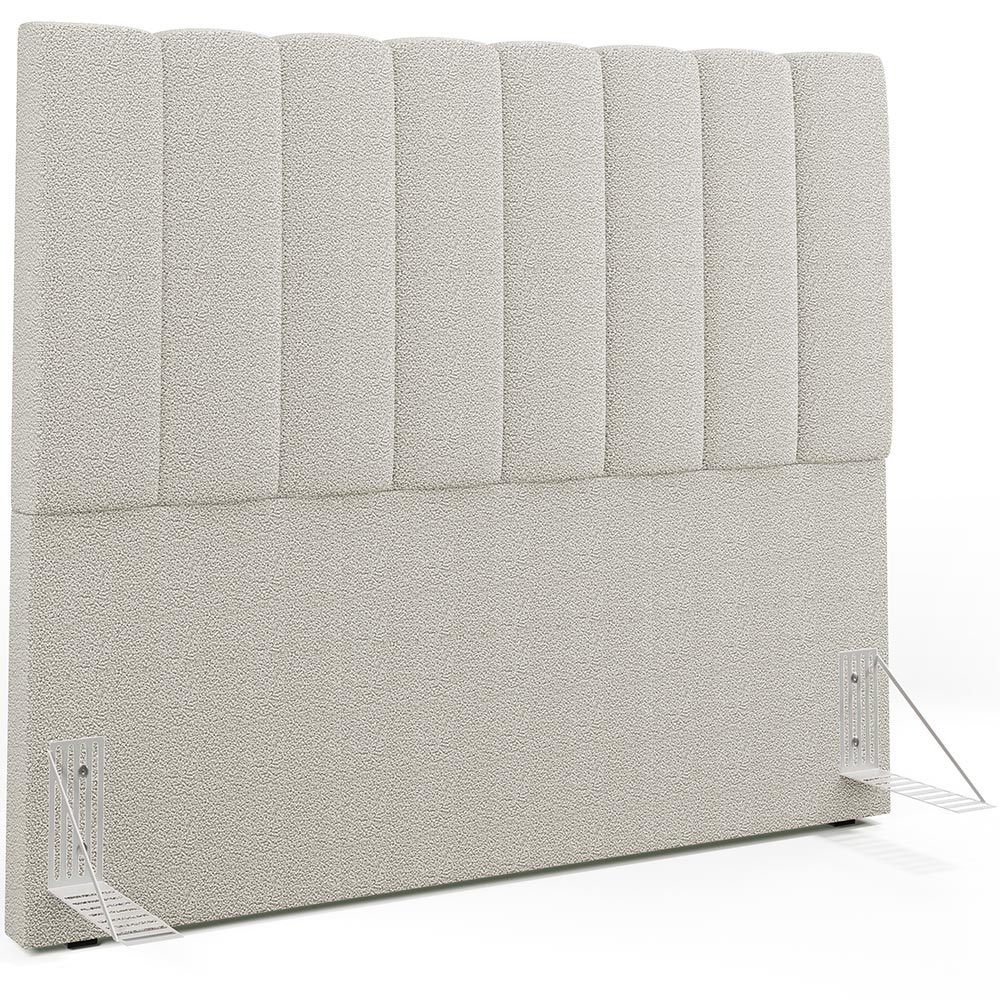 Cabeceira Cama Box Casal 140 cm Dália W01 Bouclê Creme - Lyam Decor
