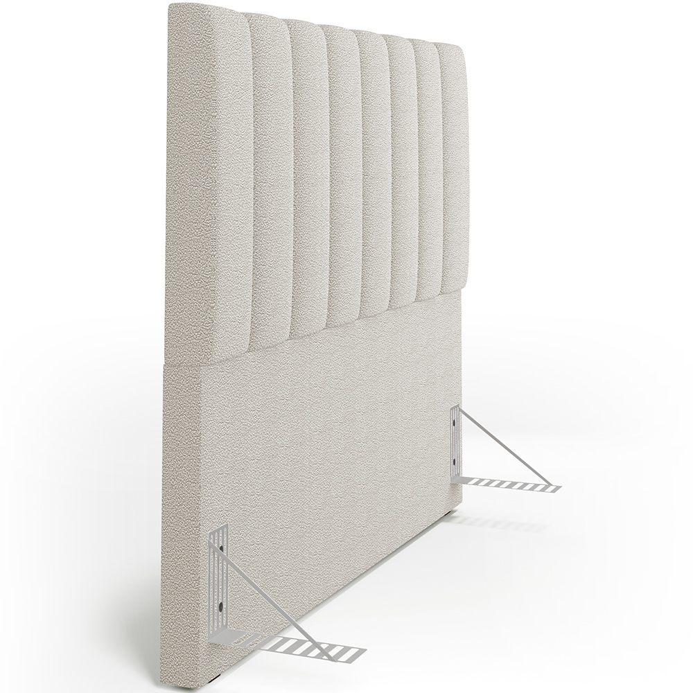 Cabeceira Cama Box Casal 140 cm Dália W01 Bouclê Creme - Lyam Decor