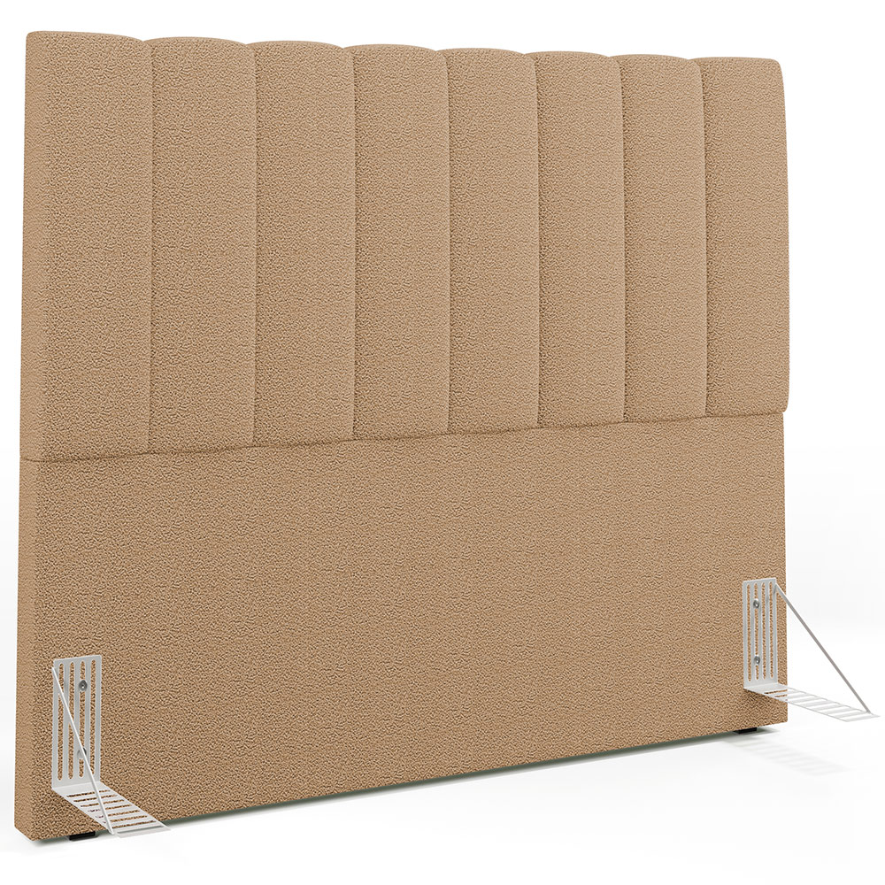 Cabeceira Cama Box Casal 140 cm Dália W01 Bouclê Mostarda - Lyam Decor