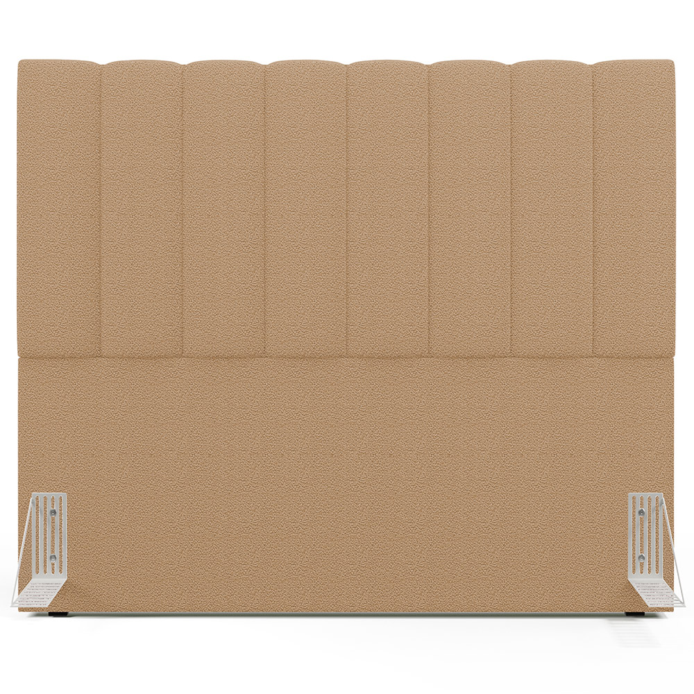 Cabeceira Cama Box Casal 140 cm Dália W01 Bouclê Mostarda - Lyam Decor