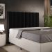 Cabeceira Cama Box Casal 140 cm Dália W01 Bouclê Preto - Lyam Decor