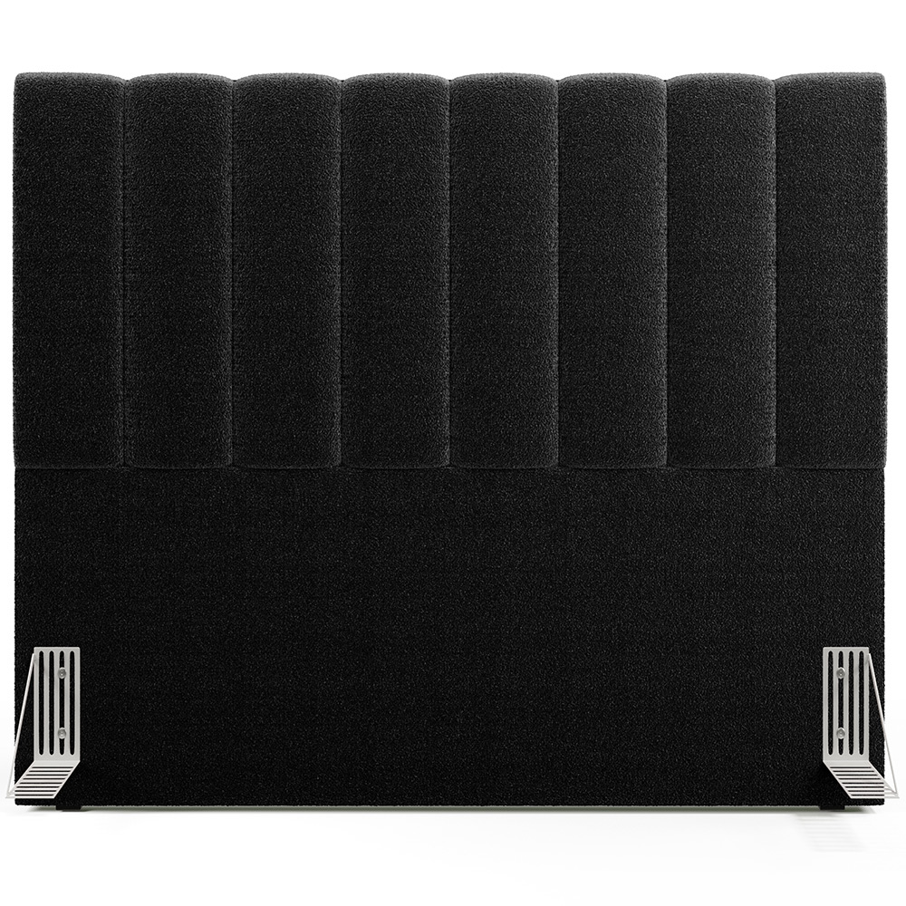 Cabeceira Cama Box Casal 140 cm Dália W01 Bouclê Preto - Lyam Decor