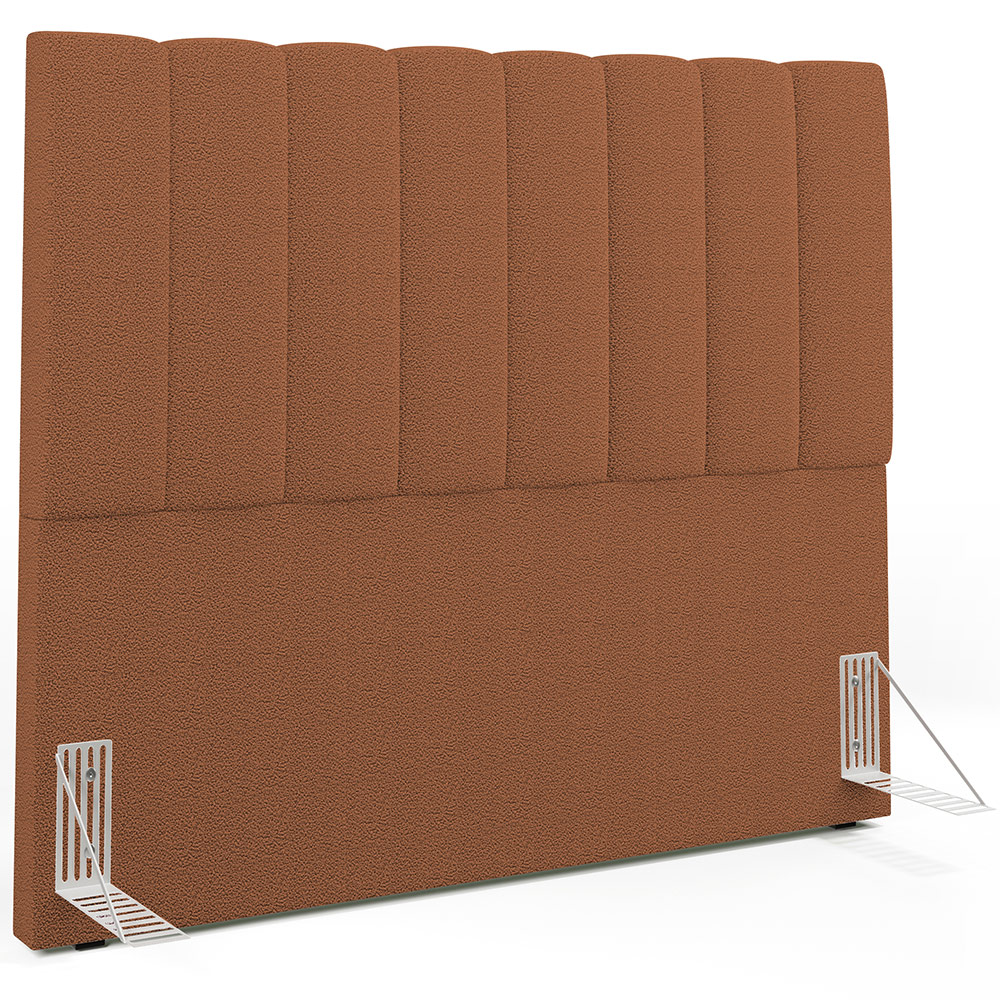 Cabeceira Cama Box Casal 140 cm Dália W01 Bouclê Terracota - Lyam Decor