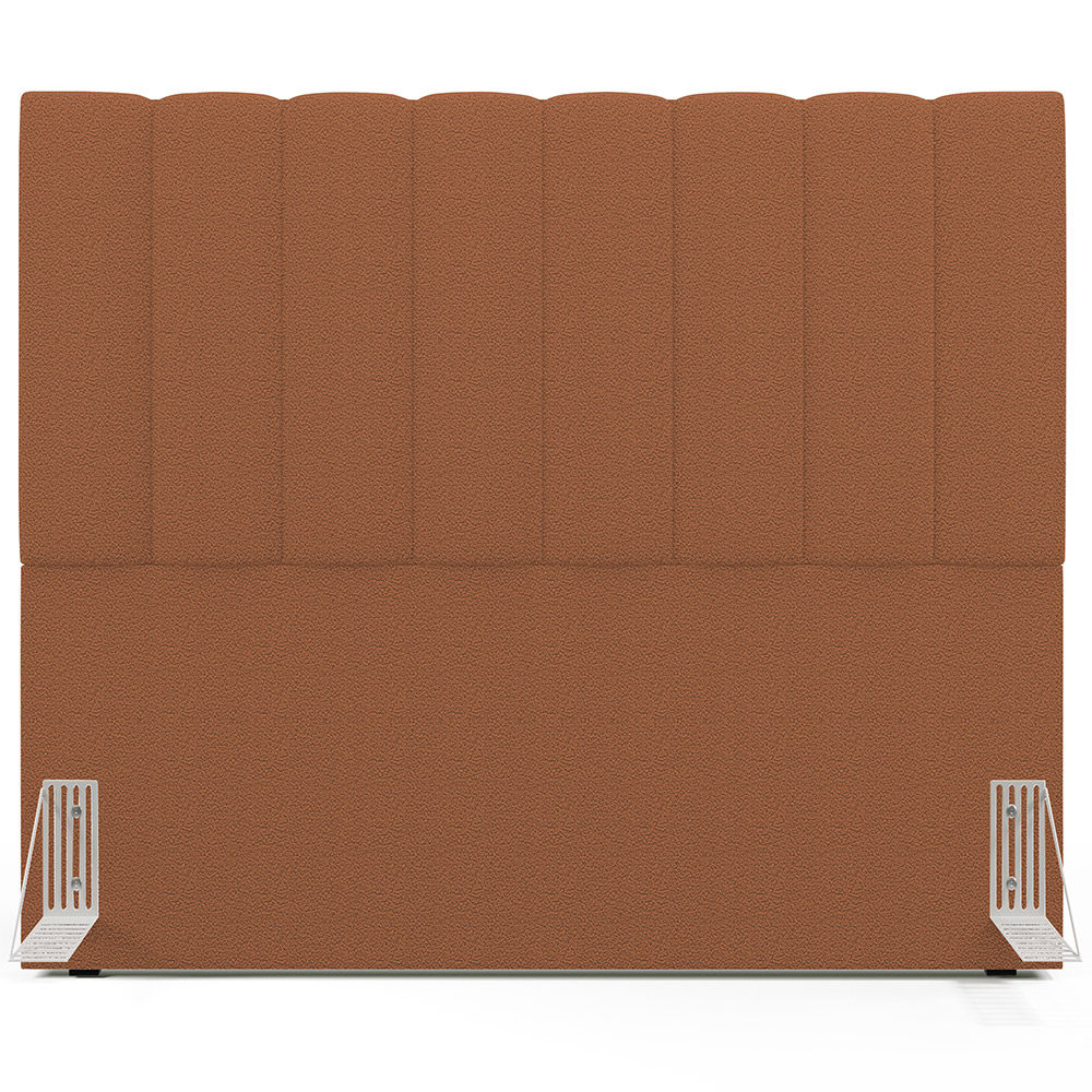 Cabeceira Cama Box Casal 140 cm Dália W01 Bouclê Terracota - Lyam Decor