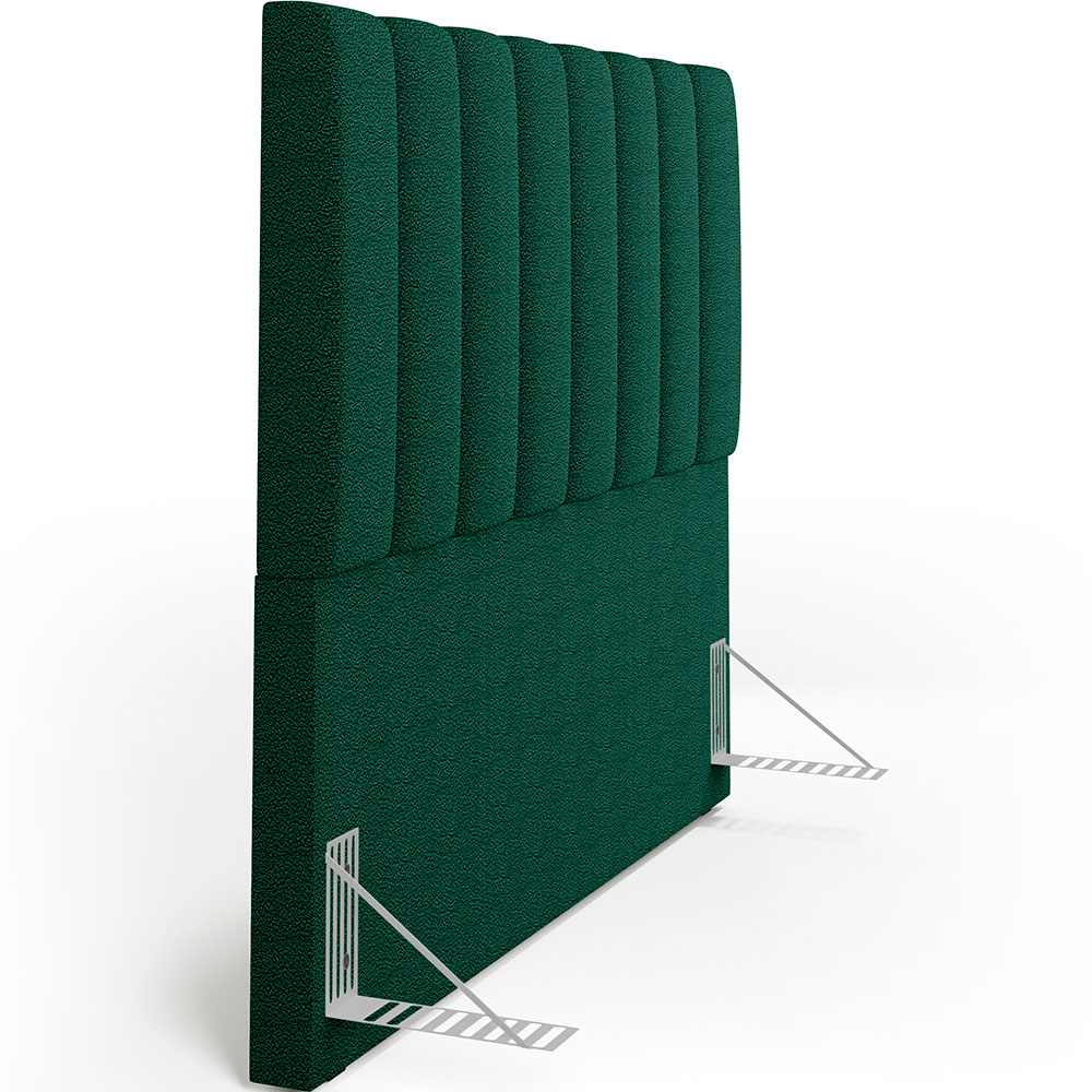 Cabeceira Cama Box Casal 140 cm Dália W01 Bouclê Verde - Lyam Decor