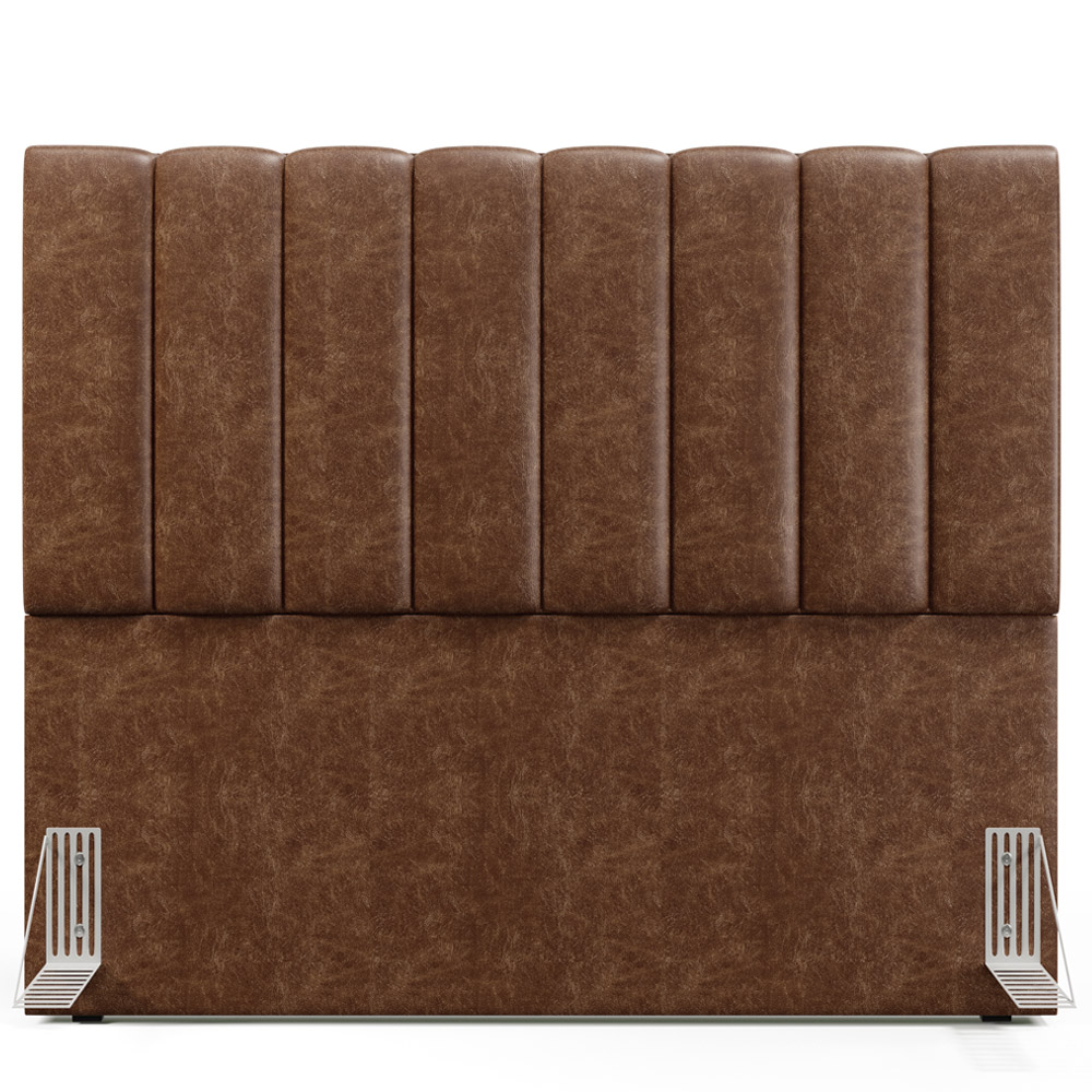 Cabeceira Cama Box Casal 140 cm Dália W01 Couríssimo Marrom - Lyam Decor