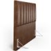 Cabeceira Cama Box Casal 140 cm Dália W01 Couríssimo Marrom - Lyam Decor