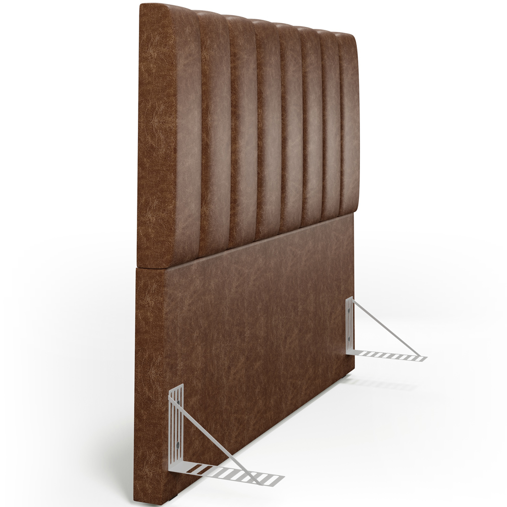 Cabeceira Cama Box Casal 140 cm Dália W01 Couríssimo Marrom - Lyam Decor