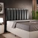 Cabeceira Cama Box Casal 140 cm Dália W01 Couríssimo Preto - Lyam Decor