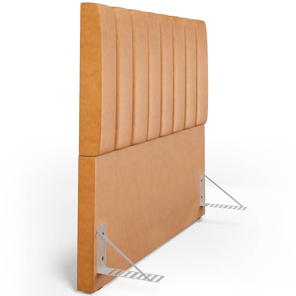 Cabeceira Cama Box Casal 140 cm Dália W01 Couríssimo Whisky - Lyam Decor