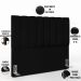 Cabeceira Cama Box Casal 140 cm Dália W01 Facto Preto - Lyam Decor