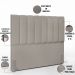 Cabeceira Cama Box Casal 140 cm Dália W01 Linho Bege - Lyam Decor