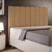 Cabeceira Cama Box Casal 140 cm Dália W01 Linho Bege Escuro - Lyam Decor