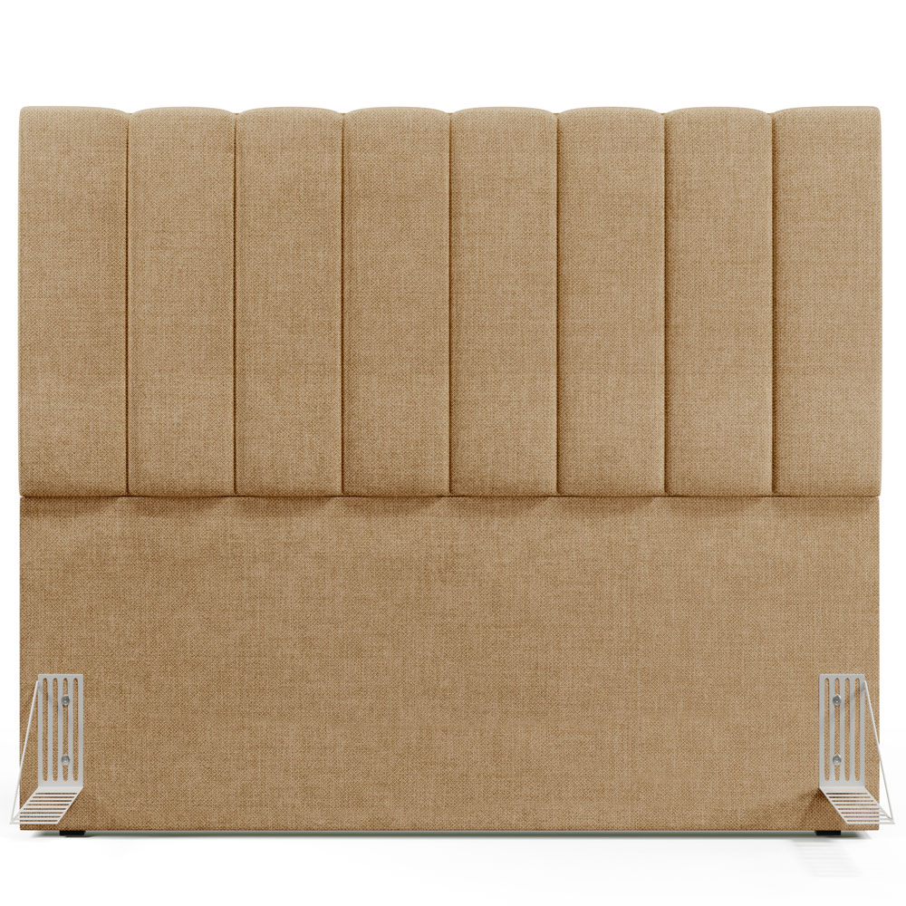 Cabeceira Cama Box Casal 140 cm Dália W01 Linho Bege Escuro - Lyam Decor